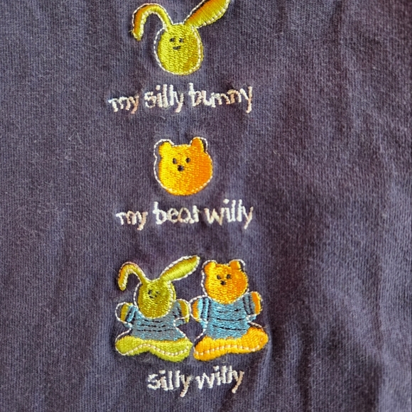 Vintage Y2K 2000 Carter's silly bunny tank top sleeveless onesie - Picture 4 of 5